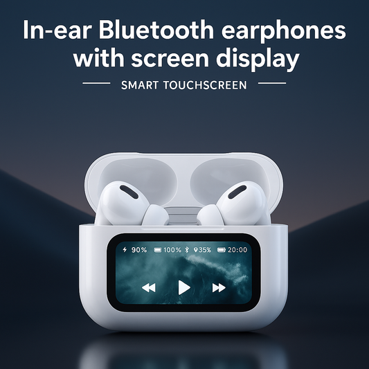 Newly 2025 Original A9 Pro Air pods ANC/ENC Noise Reduction, Touch Screen Control