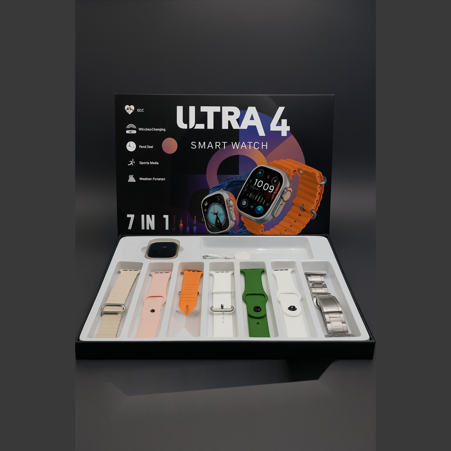 ULTRA 4 Smart Watch With Metal Strap